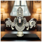 Pratima Ghar 999 Silver Plated Balaji Statue | Divine Vastu Table Decor for Pooja Room & Prayer Room | Auspicious Lord Venkateswara Idol & Religious Gifting Item