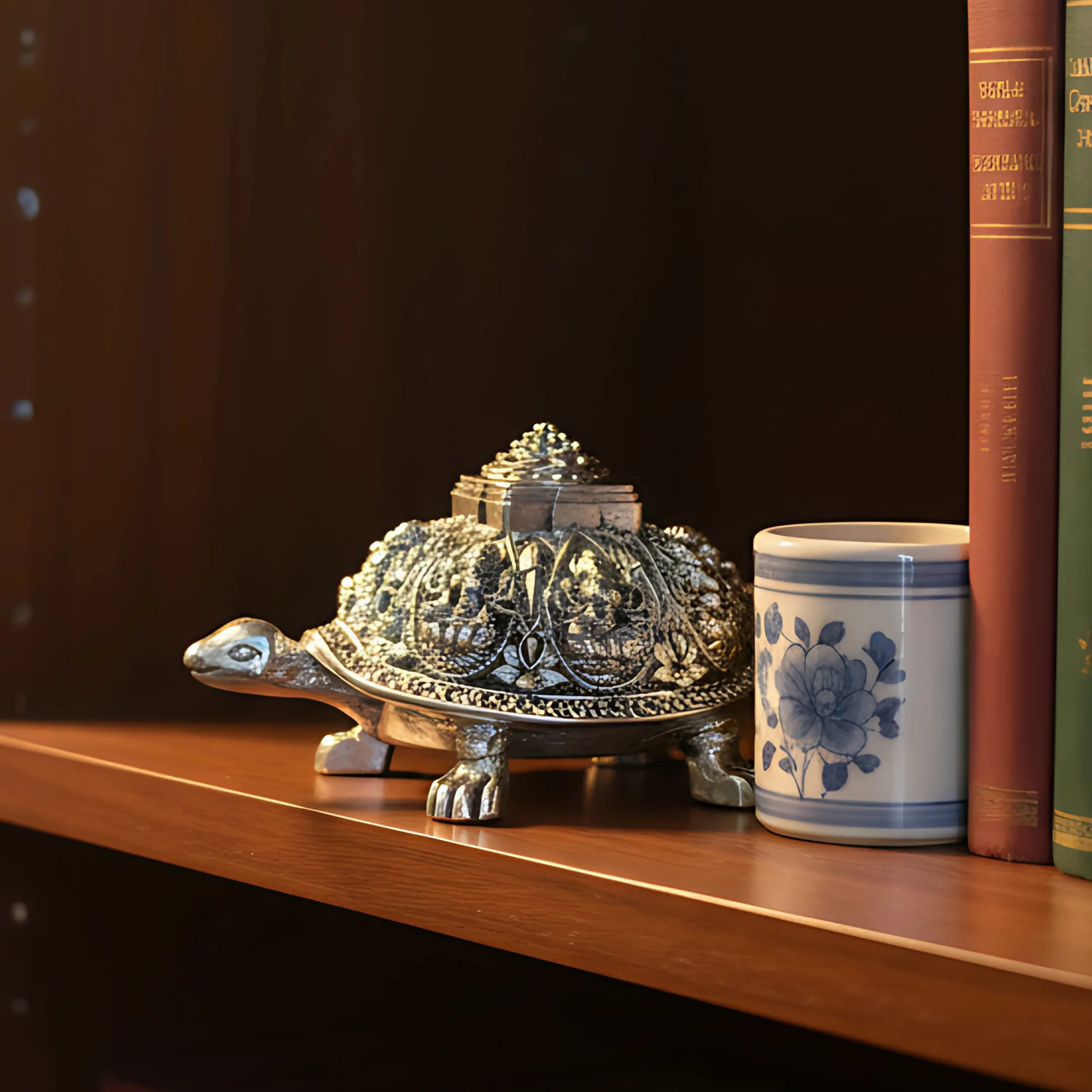 Ashta Lakshmi Tortoise | Pure Sliver Plated | Vastu Home Decor for Pooja Room & Mandir & Office | 3.5 Inch Turtle Showpiece for Prosperity & Good Luck